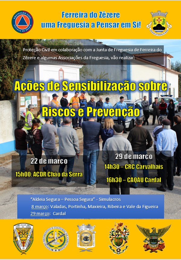Ações de Sensibilização sobre Riscos e Prevenção