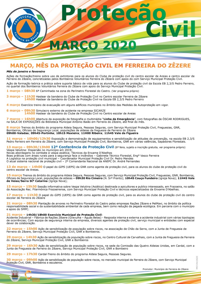 Março, mês da Proteção Civil